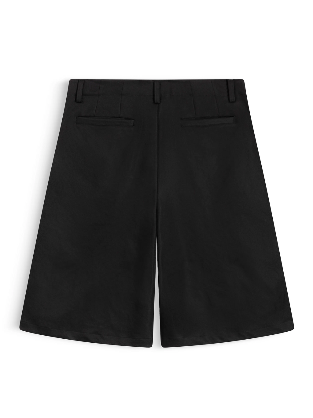 WIDE-LEG KHAKI SHORTS