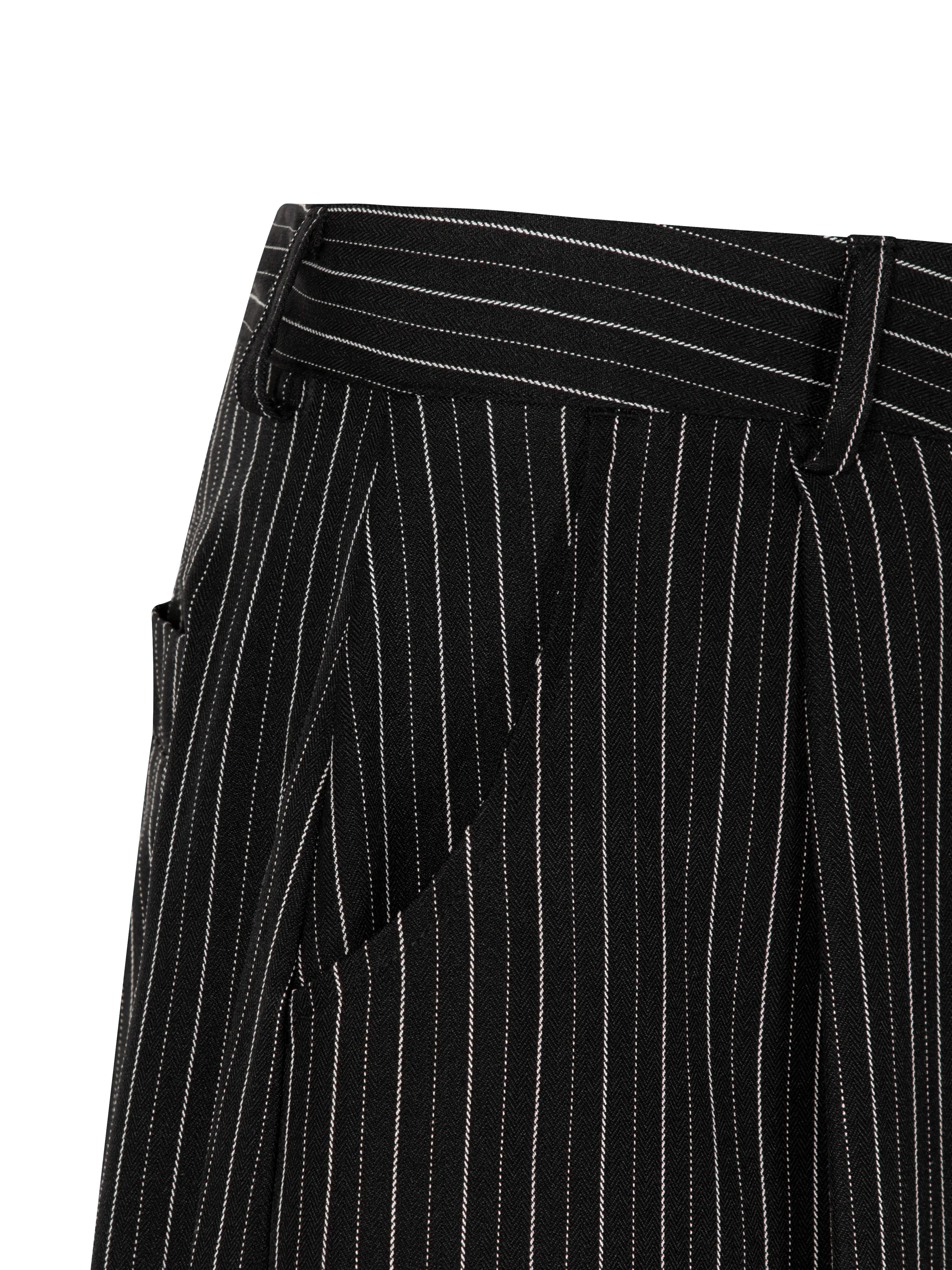 PINSTRIPE SHORTS