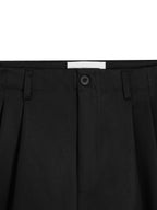 WIDE-LEG KHAKI SHORTS