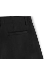 WIDE-LEG KHAKI SHORTS