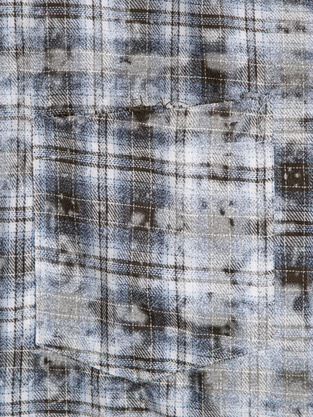 BLEACH EFFECT FLANNEL