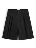 WIDE-LEG KHAKI SHORTS