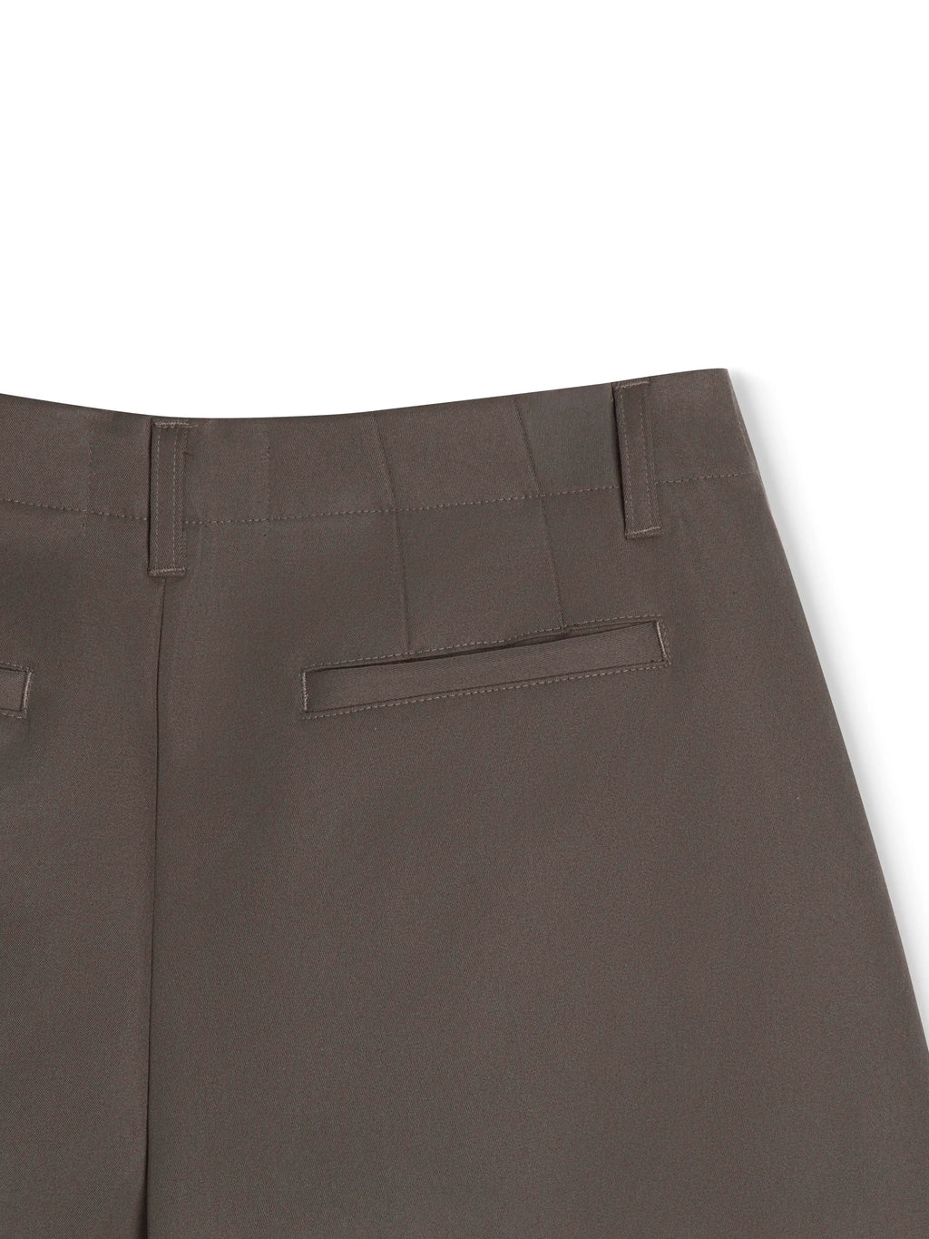 WIDE-LEG KHAKI SHORTS