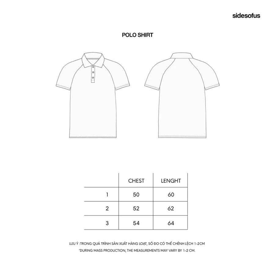 POLO SHIRT size chart